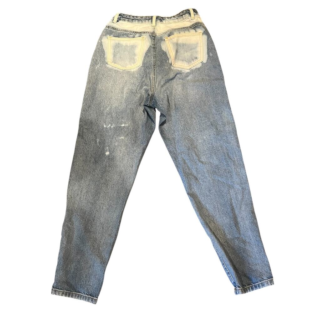 Riot High Rise Mom Jeans Size 6 Distressed Light Wash Denim Y2K